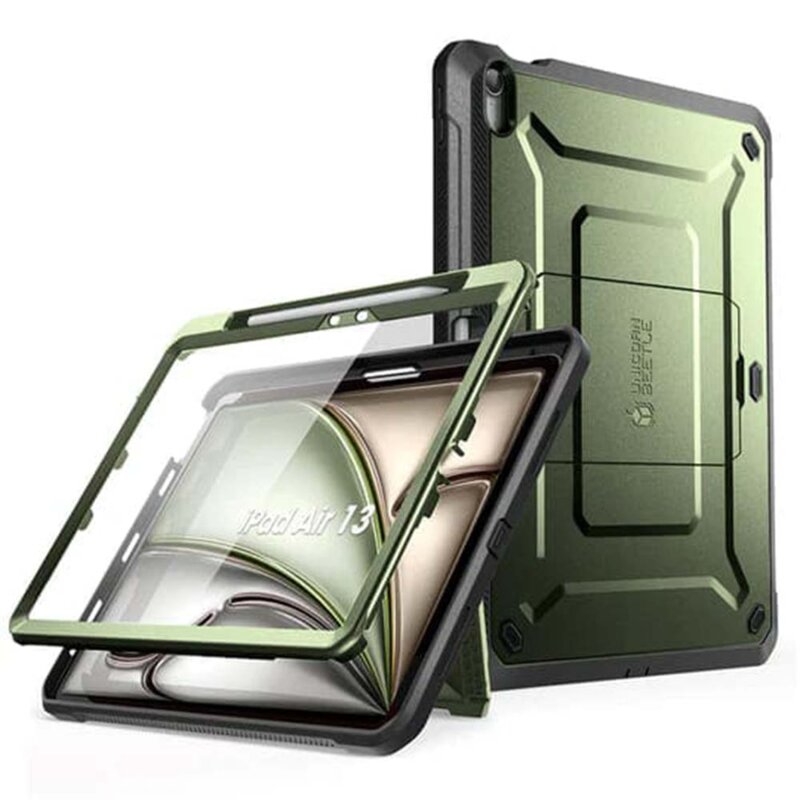 Husa iPad Air 13 (2024) Supcase Unicorn Beetle Pro, verde