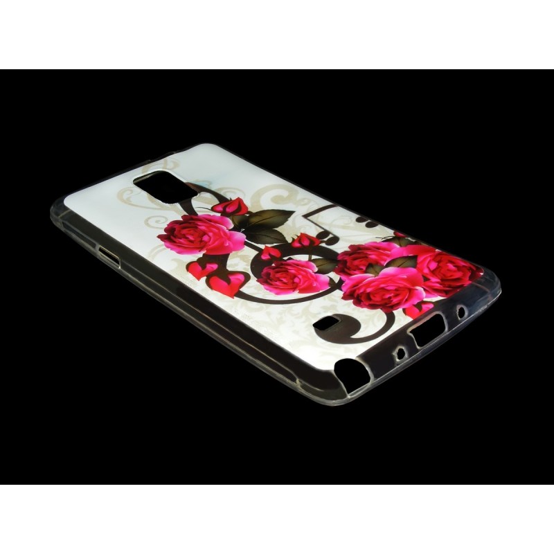 Husa Samsung Galaxy Note 4 N910 Silicon Gel TPU Roses