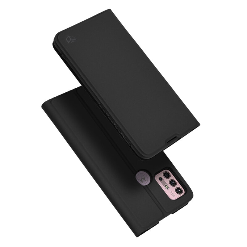 Husa Motorola Moto G30 Techsuit Magskin Book, negru