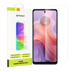 Folie sticla Motorola Moto E14 Techsuit Clear Vision Glass, transparenta