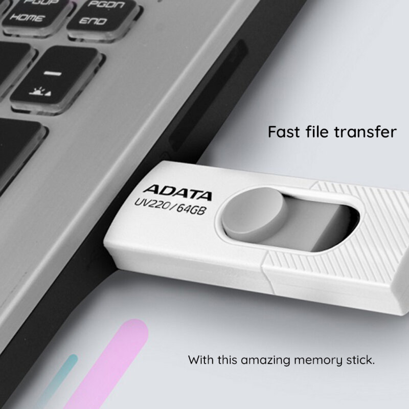 Memorie externa 64GB Adata UV220, USB 2.0, AUV220-64G-RBKBL