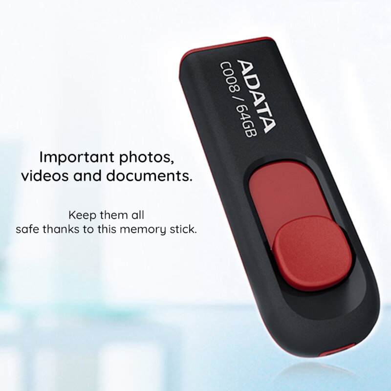 Memorie externa 16GB Adata C008, USB 2.0, AC008-16G-RKD