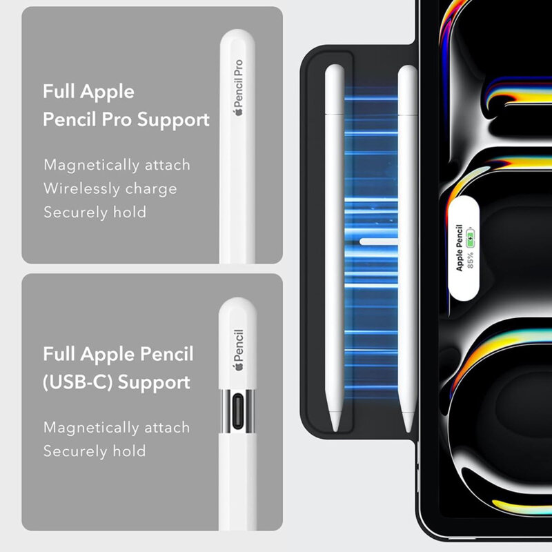 Husa iPad Pro 13 (2024) ESR Rebound Magnetic, alb