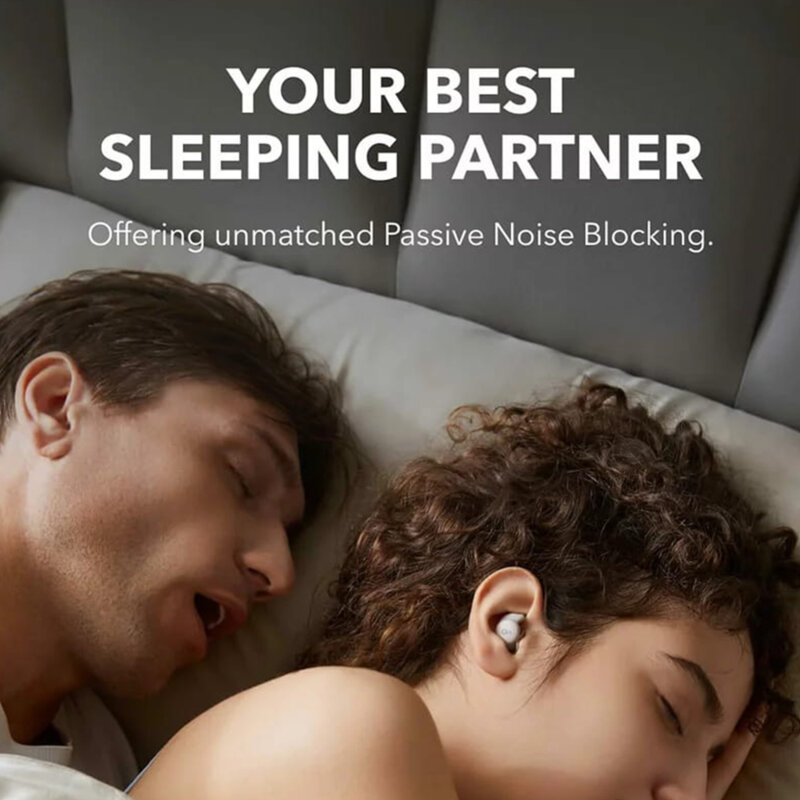 Casti in-ear TWS Bluetooth Anker A20, monitorizare somn, alb