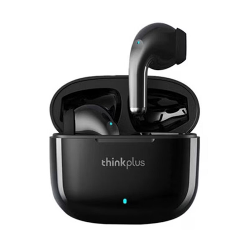 Casti half-in-ear wireless Bluetooth Lenovo ThinkPlus LP40 Pro, negru