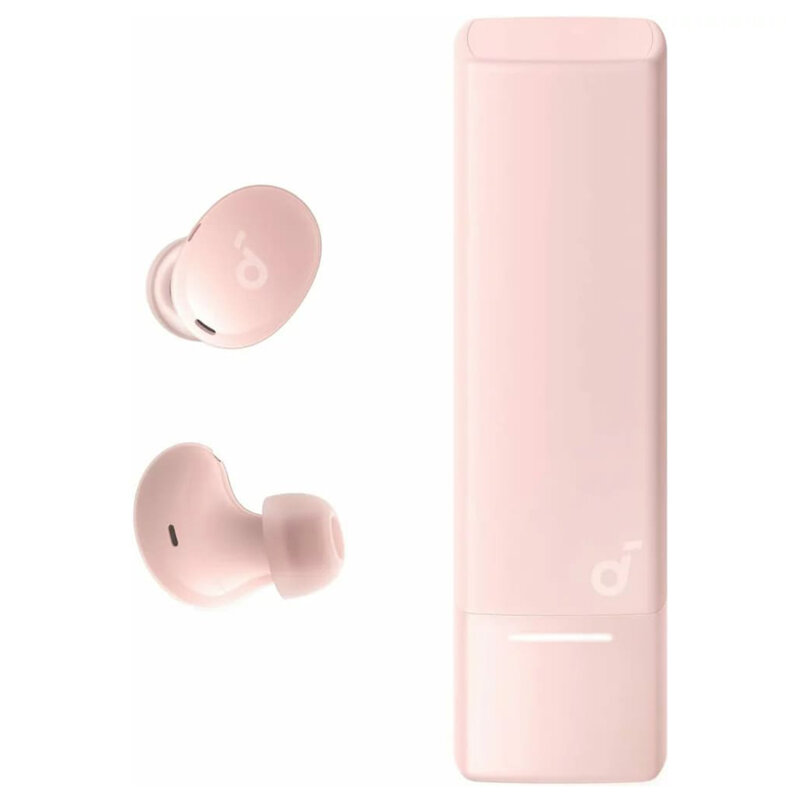 Casti Bluetooth Noise Cancelling cu microfon Anker A30i, roz