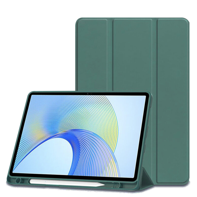 Husa Honor Pad X9 Techsuit Flex Trifold Pen, verde inchis