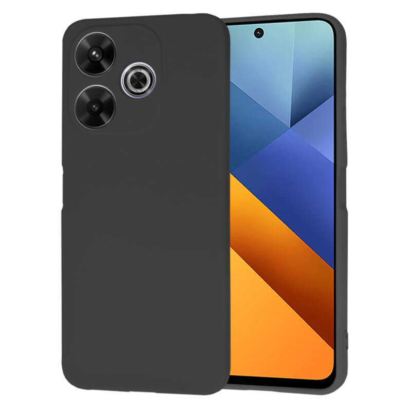 Husa silicon Xiaomi Poco M6 4G Techsuit SoftFlex, negru