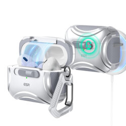 Husa Apple AirPods Pro ESR Cyber Magnetic Lock HaloLock, gri