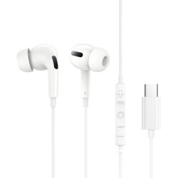 Casti in-ear cu fir Type-C Baseus Encok CZ18, alb