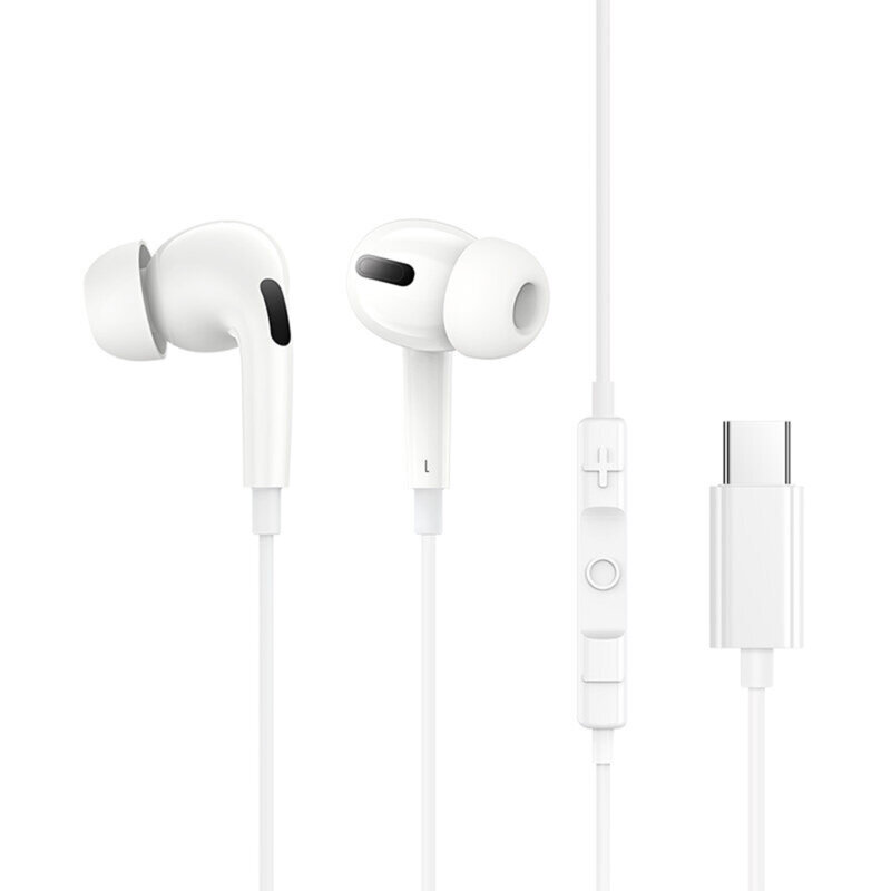Casti in-ear cu fir Type-C Baseus Encok CZ18, alb