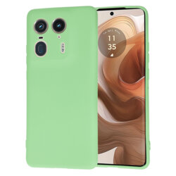Husa silicon Motorola Edge 50 Ultra Techsuit SoftFlex, verde deschis