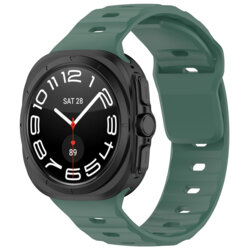 Curea Samsung Galaxy Watch Ultra 47mm Techsuit, verde inchis, W055