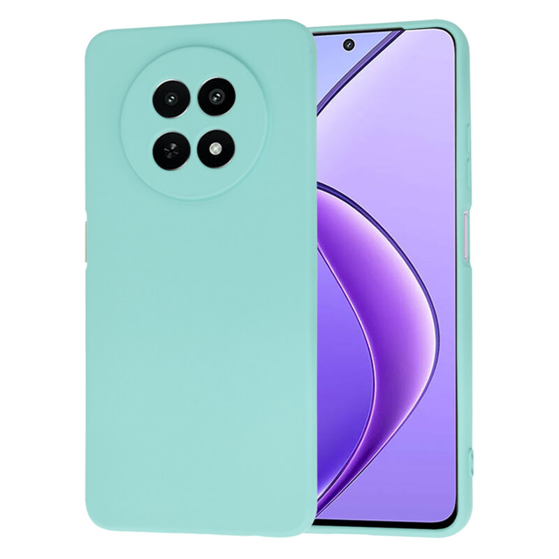 Husa silicon Realme 12x Techsuit SoftFlex, turcoaz