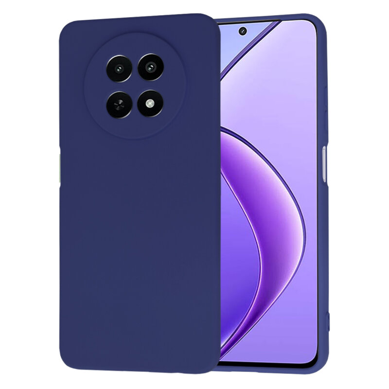 Husa silicon Realme 12x Techsuit SoftFlex, bleumarin