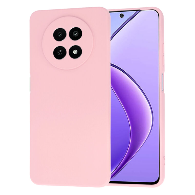 Husa silicon Realme 12x Techsuit SoftFlex, roz