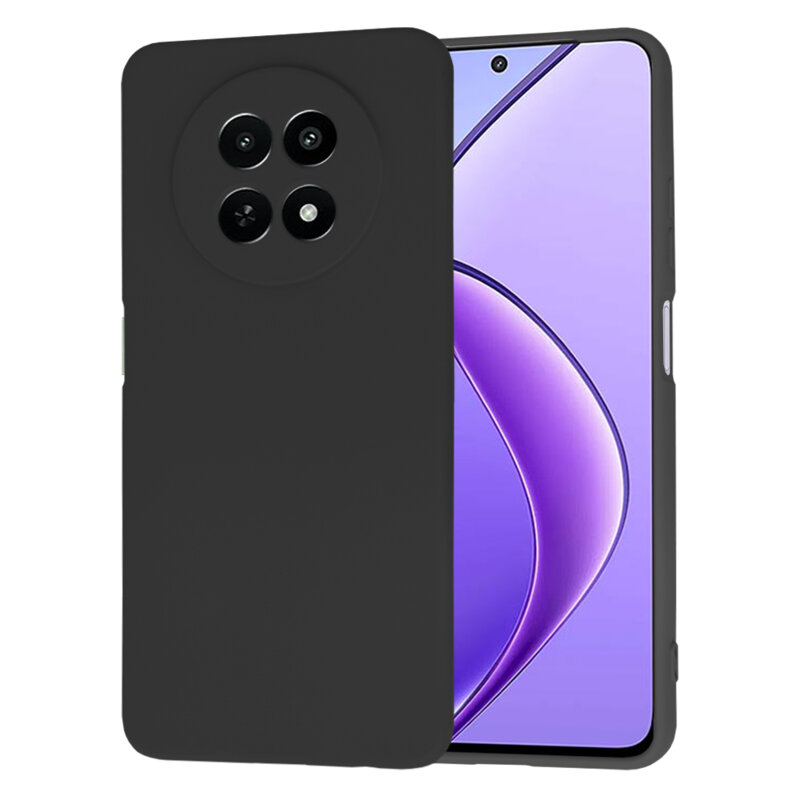 Husa silicon Realme 12x Techsuit SoftFlex, negru