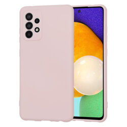 Husa silicon Samsung Galaxy A52 5G Techsuit SoftFlex, roz pudra
