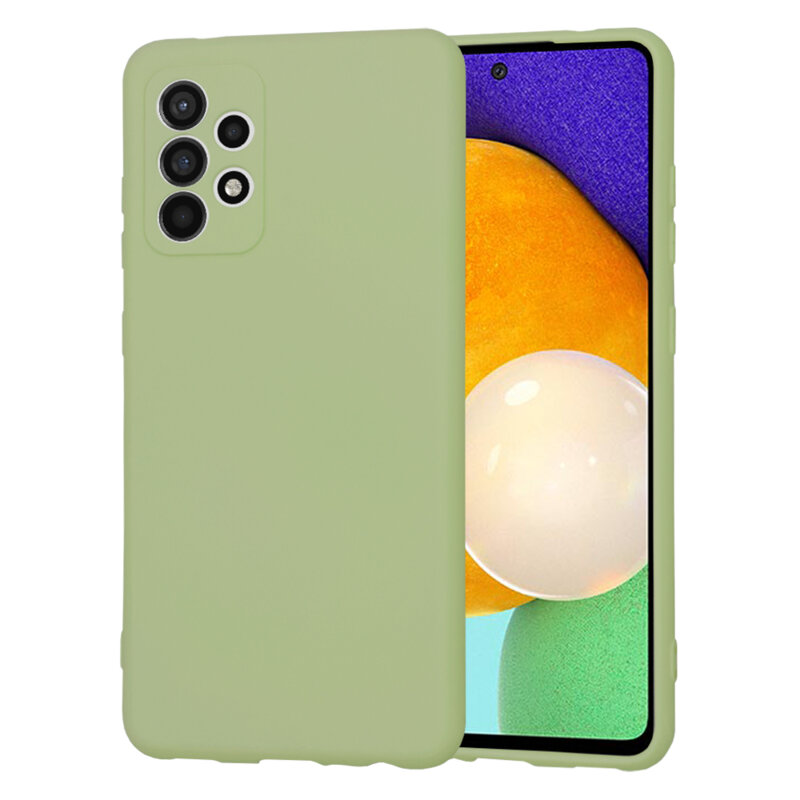 Husa silicon Samsung Galaxy A52 5G Techsuit SoftFlex, verde