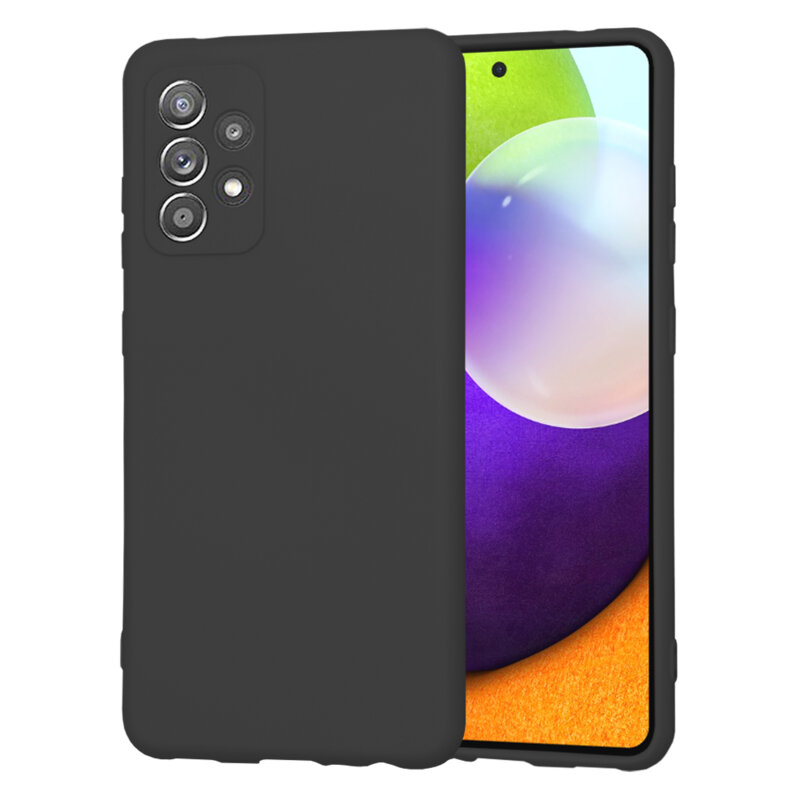 Husa silicon Samsung Galaxy A52 4G Techsuit SoftFlex, negru