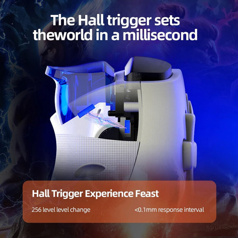 Gamepad pentru telefon/tableta/Switch/PS4, Techsuit BSP-D9, alb