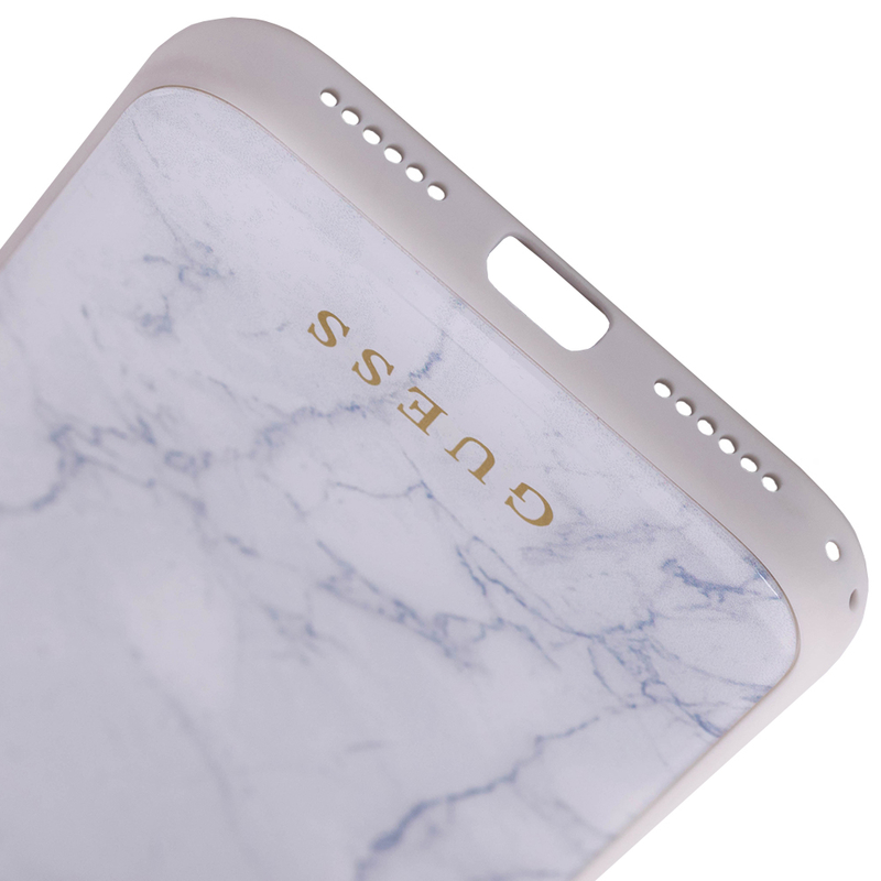 Carcasa iPhone X, iPhone 10 Originala Guess - Alb GUHCXHYMAWH