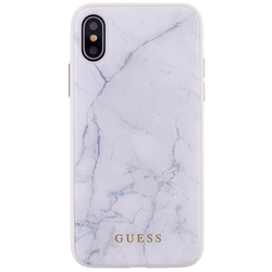 Carcasa iPhone X, iPhone 10 Originala Guess - Alb GUHCXHYMAWH