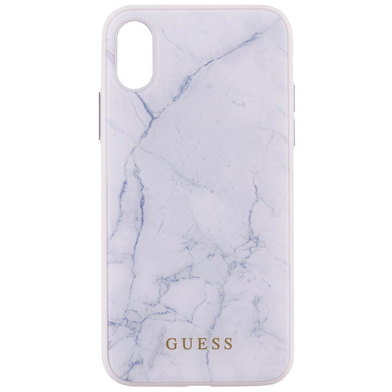 Carcasa iPhone X, iPhone 10 Originala Guess - Alb GUHCXHYMAWH