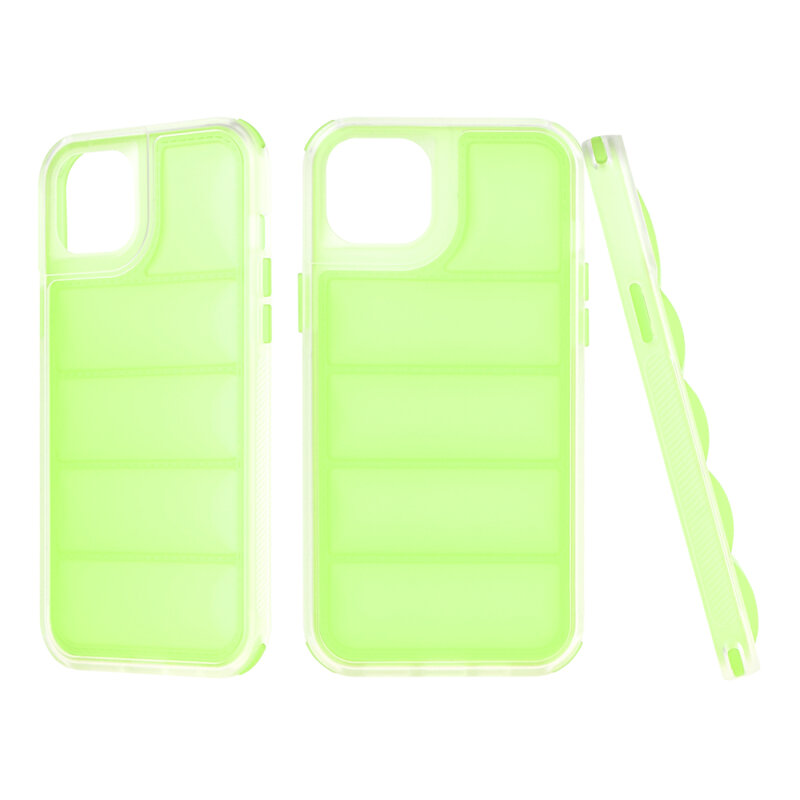 Husa iPhone 15 Plus Techsuit Wave Shield, verde