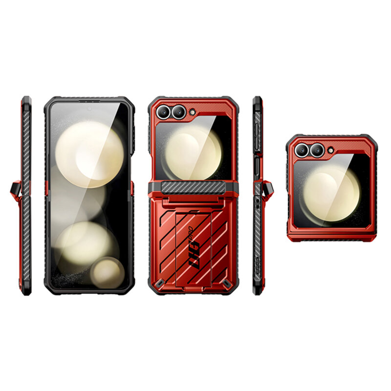 Husa Samsung Galaxy Z Flip6 Supcase Unicorn Beetle Pro, rosu