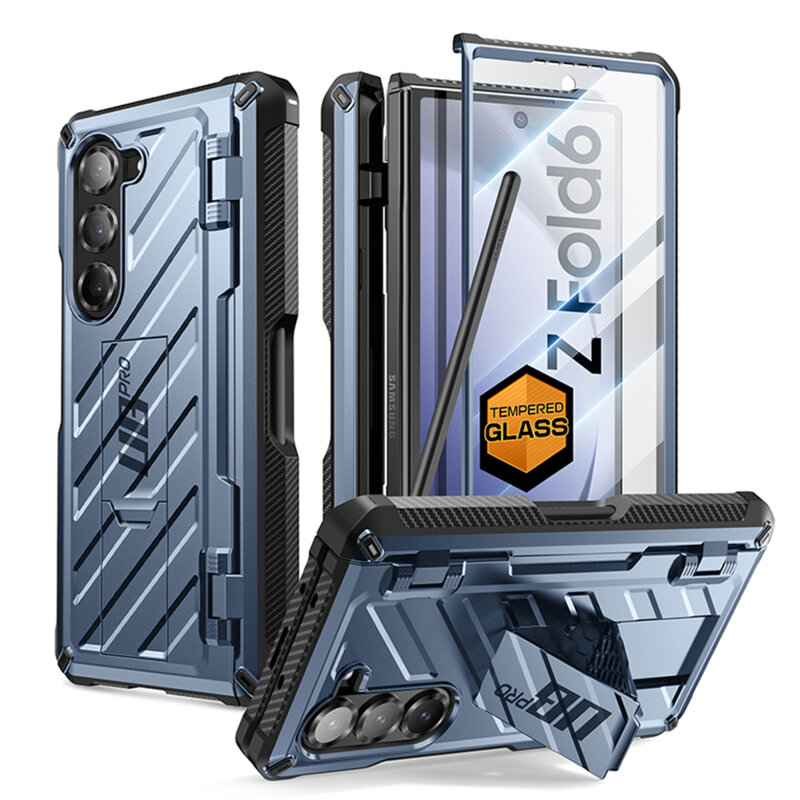 Husa Samsung Galaxy Z Fold6 Supcase Unicorn Beetle Pro, albastru