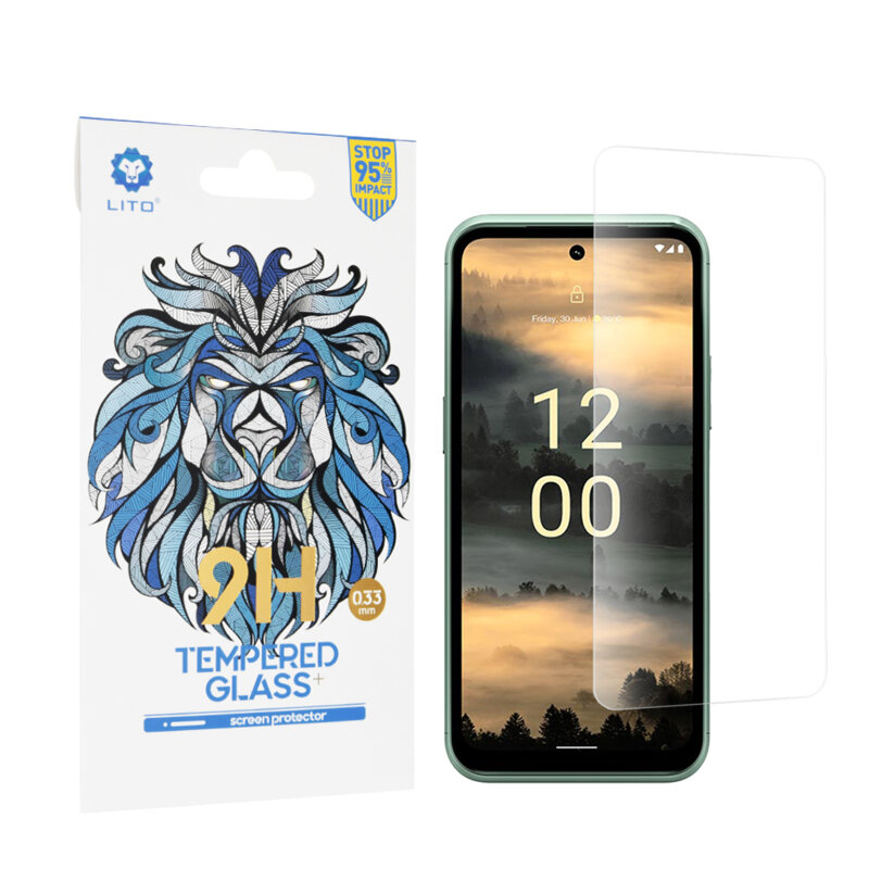 Folie sticla Nokia XR21 Lito 9H Tempered Glass, transparenta