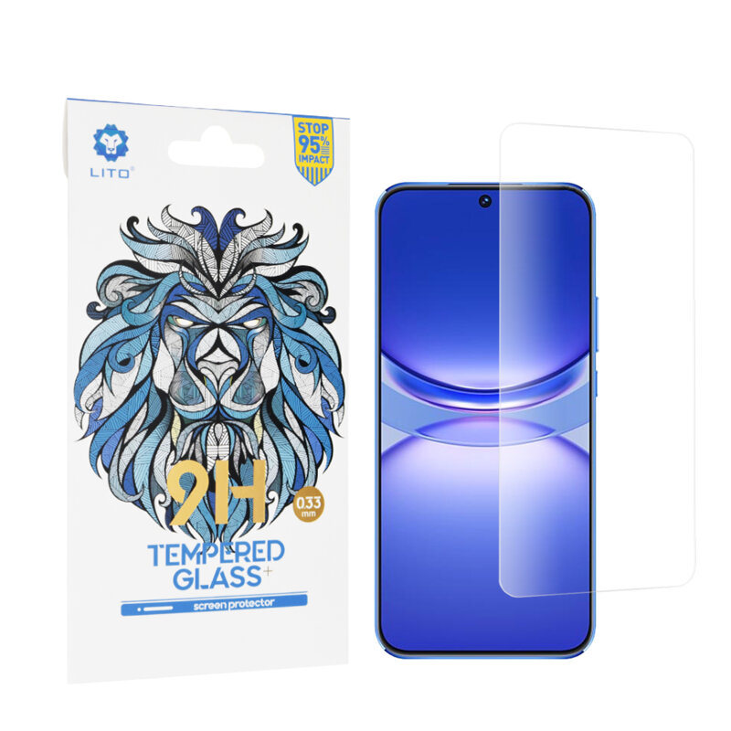 Folie sticla Huawei nova 12s Lito 9H Tempered Glass, transparenta