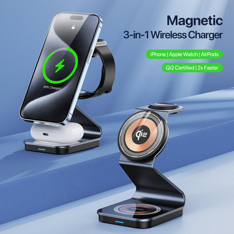 Statie incarcare wireless pentru Apple Duzzona W21, 15W