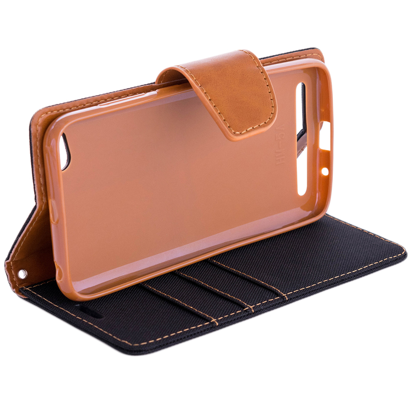 Husa Xiaomi Redmi 5A Book Canvas Negru