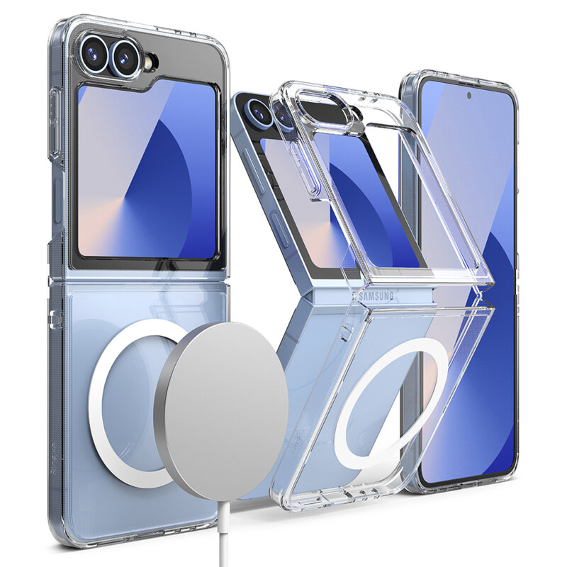 Husa Samsung Galaxy Z Flip6 Ringke Fusion MagSafe, transparenta