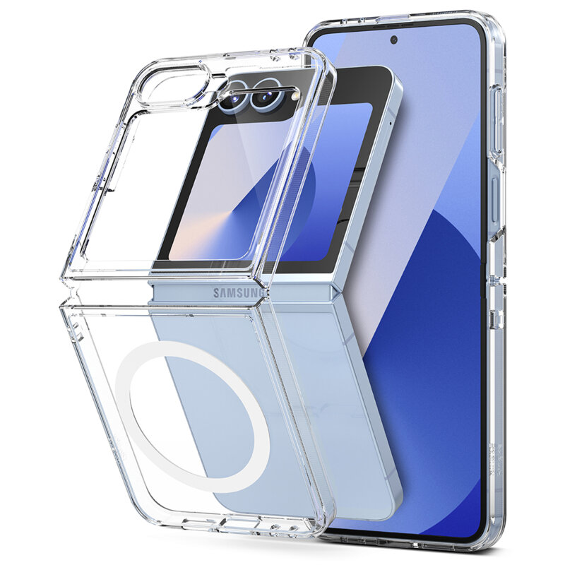 Husa Samsung Galaxy Z Flip6 Ringke Fusion MagSafe, transparenta