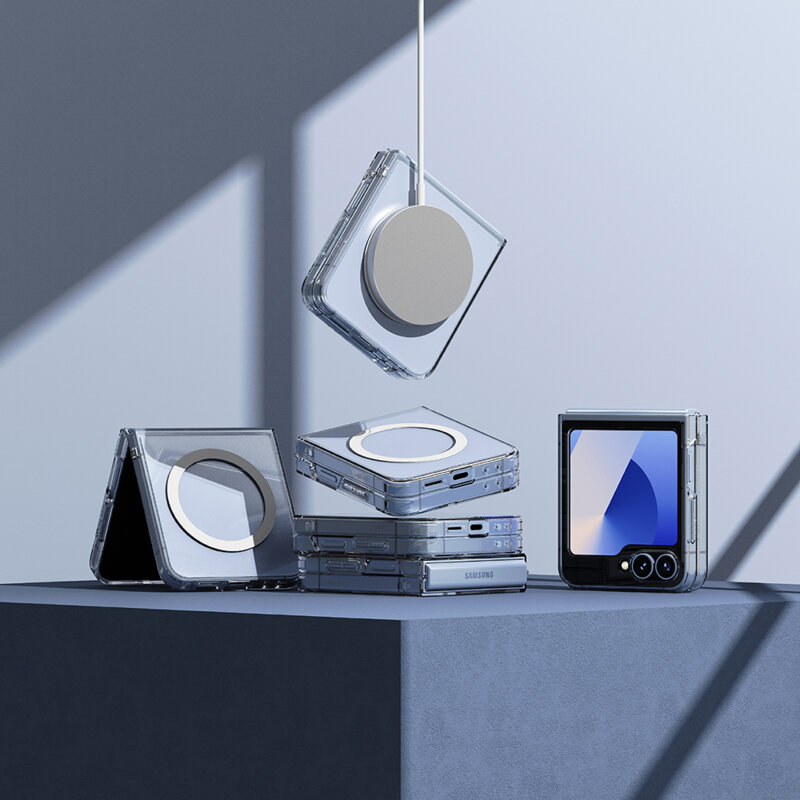 Husa Samsung Galaxy Z Flip6 Ringke Fusion MagSafe, transparenta