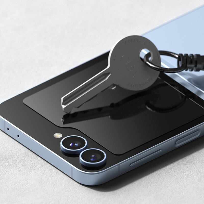 [Pachet 2x] Folie sticla Samsung Galaxy Z Flip6 Ringke Cover Display Tempered Glass, transparenta