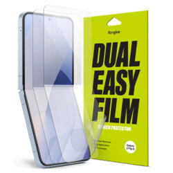 [Pachet 2x] Folie Samsung Galaxy Z Flip6 Ringke Dual Easy Film Full Coverage, transparenta