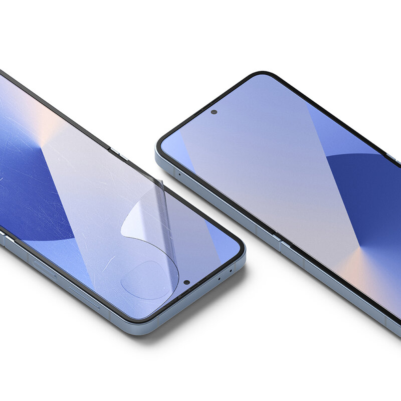 [Pachet 2x] Folie Samsung Galaxy Z Flip6 Ringke Dual Easy Film Full Coverage, transparenta