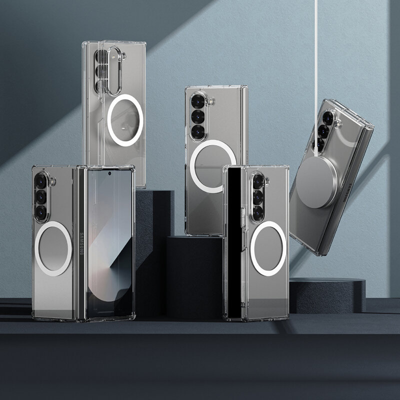 Husa Samsung Galaxy Z Fold6 Ringke Fusion MagSafe, transparenta