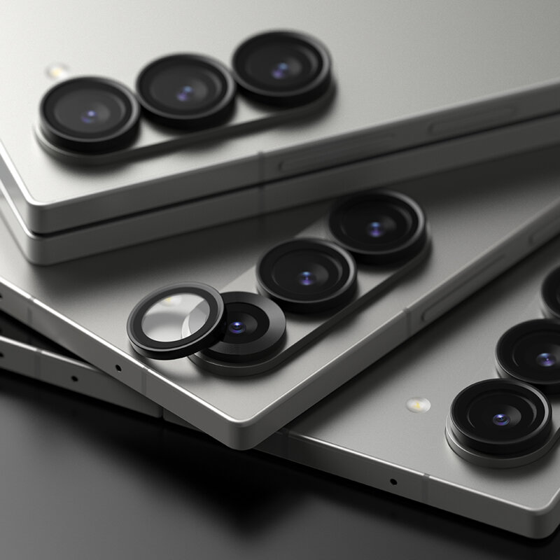 [Pachet 2x] Folie sticla camera Samsung Galaxy Z Fold6 Ringke Camera Lens Frame, negru