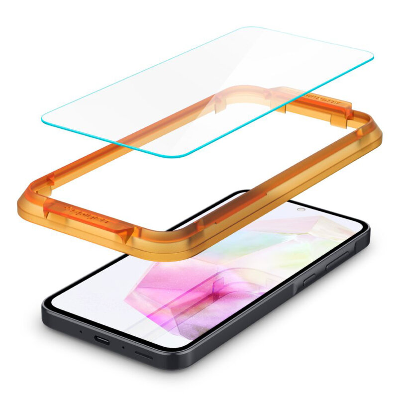 Folie sticla Samsung Galaxy M35 Spigen Glas.tR Align Master, transparenta
