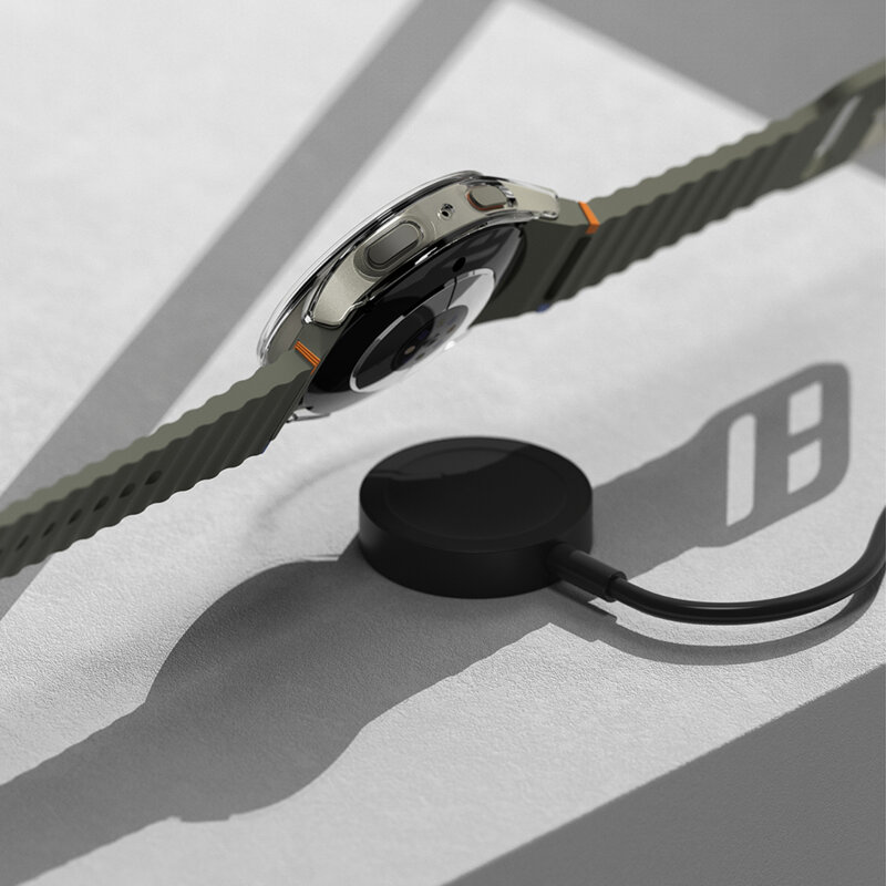 Husa + folie Samsung Galaxy Watch7 44mm Ringke Slim, transparenta