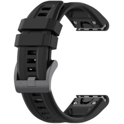 Curea Garmin Fenix 7S Pro Sapphire Solar Techsuit, negru, W060