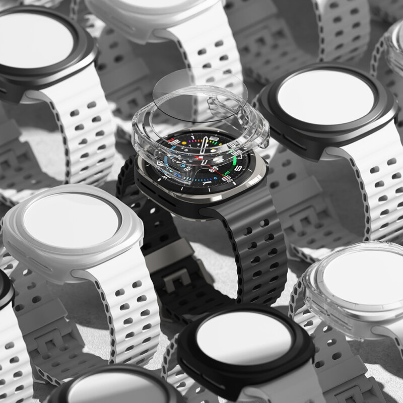 Husa + folie Samsung Galaxy Watch Ultra 47mm Ringke Slim, transparenta