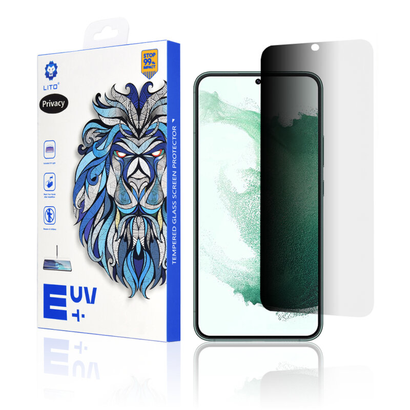 Folie sticla Samsung Galaxy S22 Plus 5G Lito UV Glue, privacy