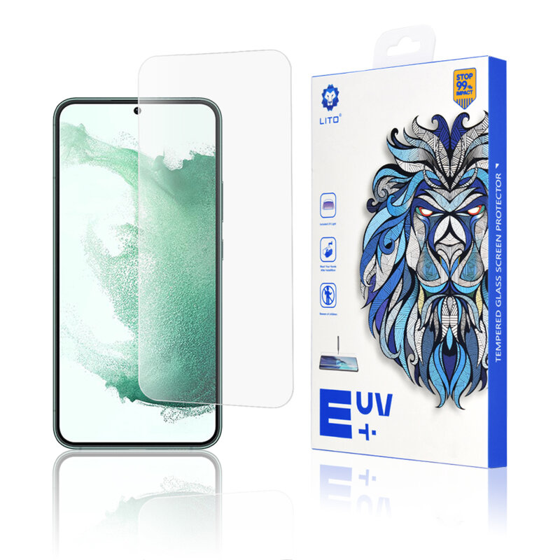 Folie sticla Samsung Galaxy S22 Plus 5G Lito UV Glue, clear