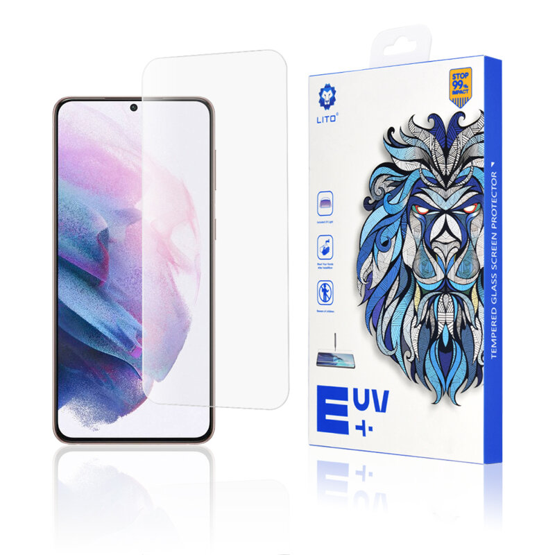 Folie sticla Samsung Galaxy S21 Plus 5G Lito UV Glue, clear